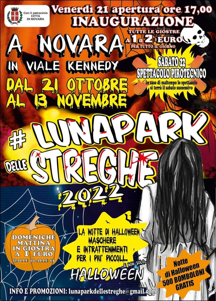 Scopri di più sull'articolo E come ogni anno ritorna il Luna park delle Streghe a Novara!