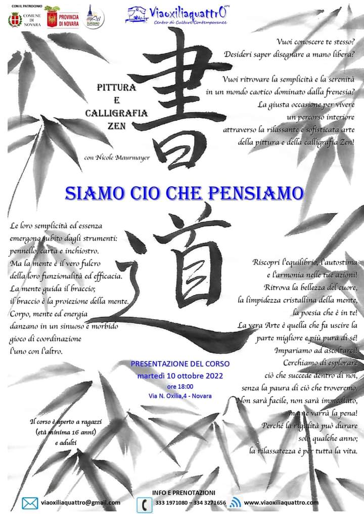 Scopri di più sull'articolo Corso di Pittura e Calligrafia Zen in Via Oxilia 4 a Novara