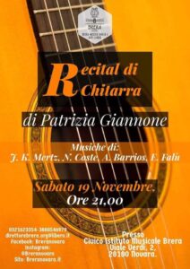 Scopri di più sull'articolo Spettacolo di chitarra di Patrizia Giannone