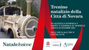 Scopri di più sull'articolo Arriva a Novara il trenino di Natale!