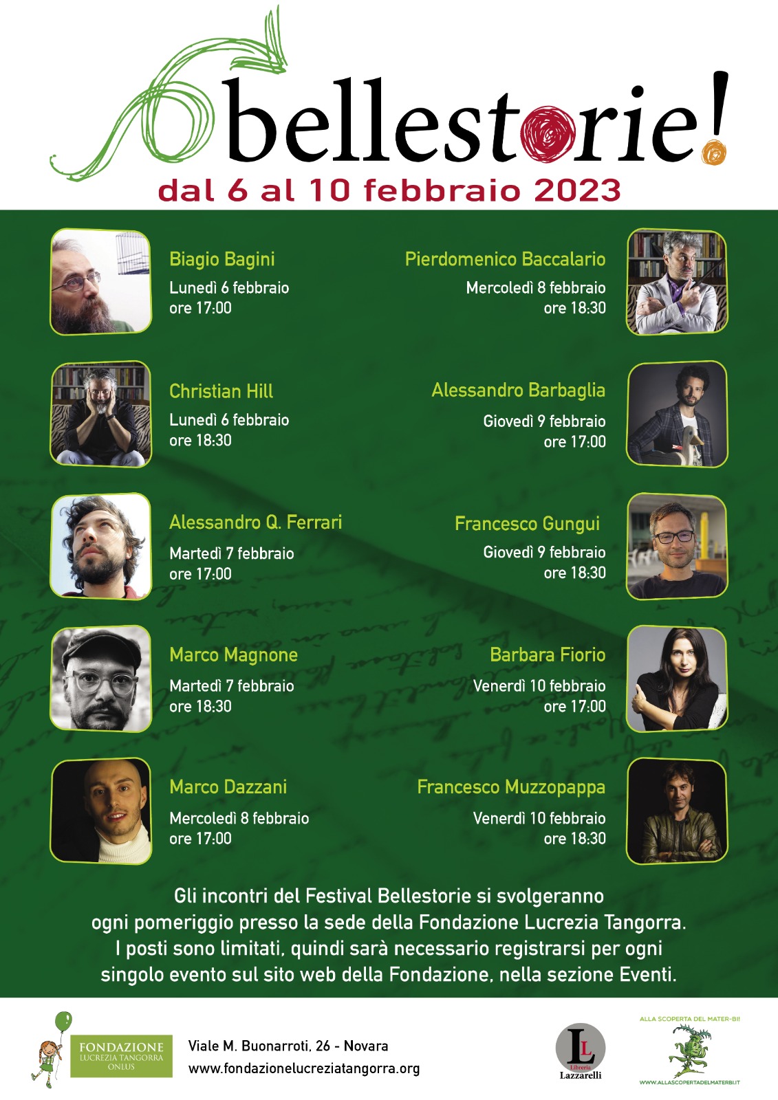 Scopri di più sull'articolo A Novara “Bellestorie” il festival della letteratura per ragazzi creato ed organizzato dalla Fondazione Lucrezia Tangorra Onlus