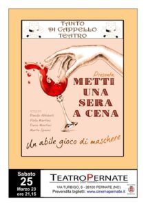 Scopri di più sull'articolo Il Teatro di Pensate vi aspetta per “Metti una sera a cena”!