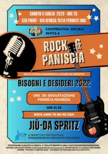 Scopri di più sull'articolo Serata Rock accompagnata da degustazione di paniscia