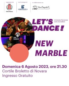 Scopri di più sull'articolo Domenica 6 agosto a Novara i New Marble!