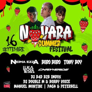 Scopri di più sull'articolo Novara Summer Festival con musica e Dj Set