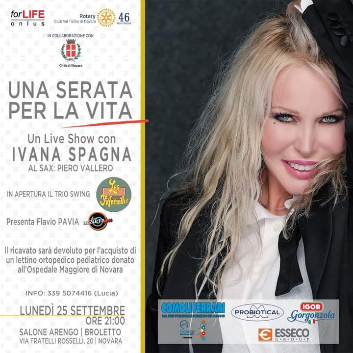 Scopri di più sull'articolo Ivana Spagna a Novara vi aspetta per un concerto benefico