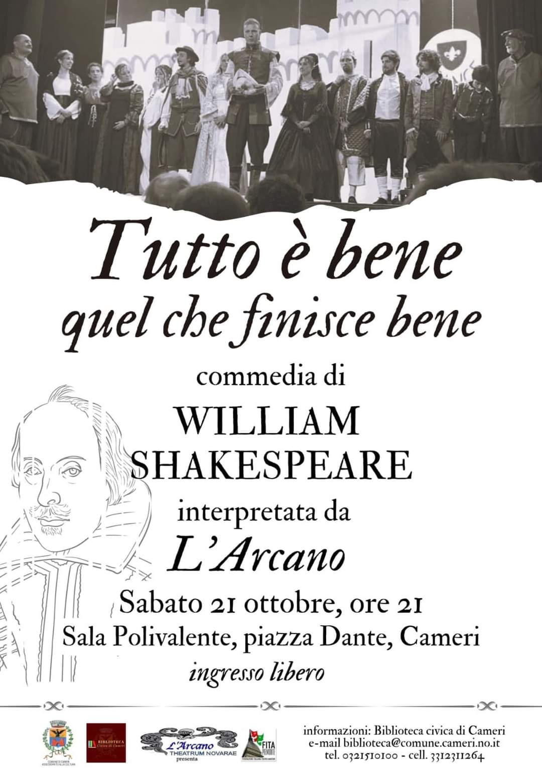 Scopri di più sull'articolo Commedia di Shakespeare a Cameri “Tutto è bene quel che finisce bene”