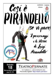 Scopri di più sull'articolo “Così è Pirandello” vi aspetta al teatro di Pernate