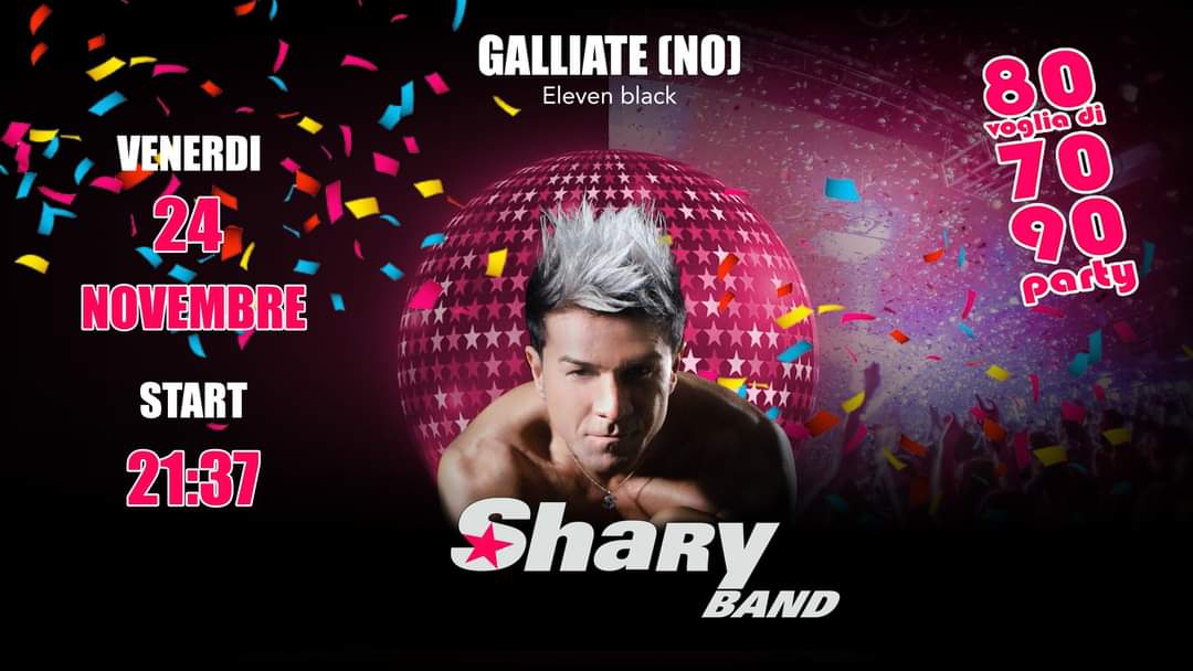 Scopri di più sull'articolo Venerdì 24 novembre a Galliate si balla con la Sharyband