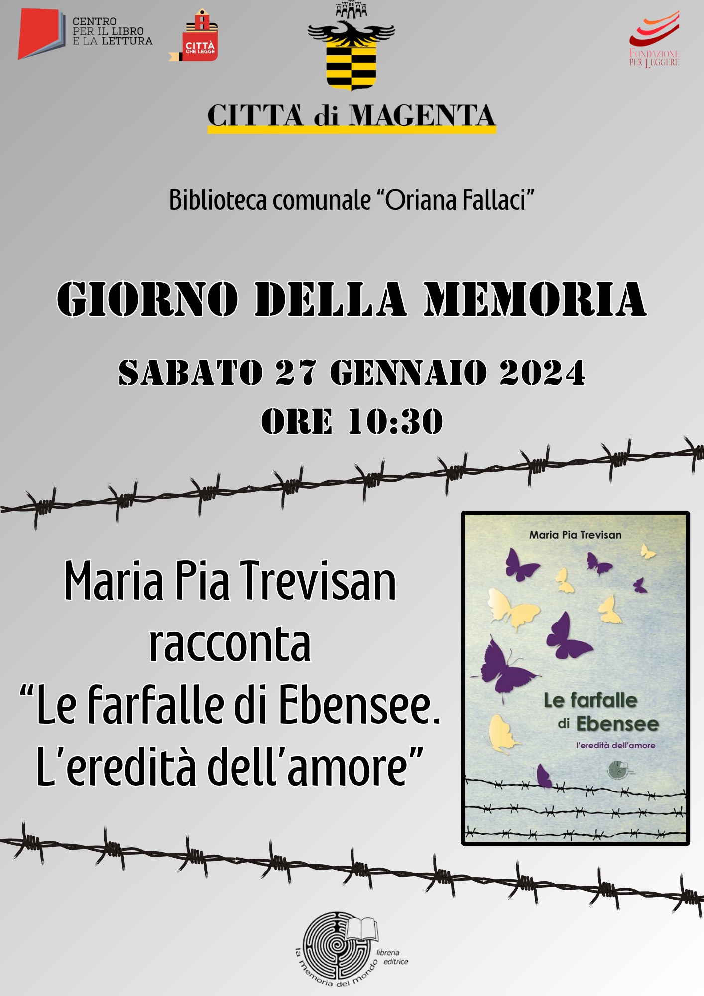 Il Giorno della Memoria in compagnia dell'autrice Maria Pia Trevisan