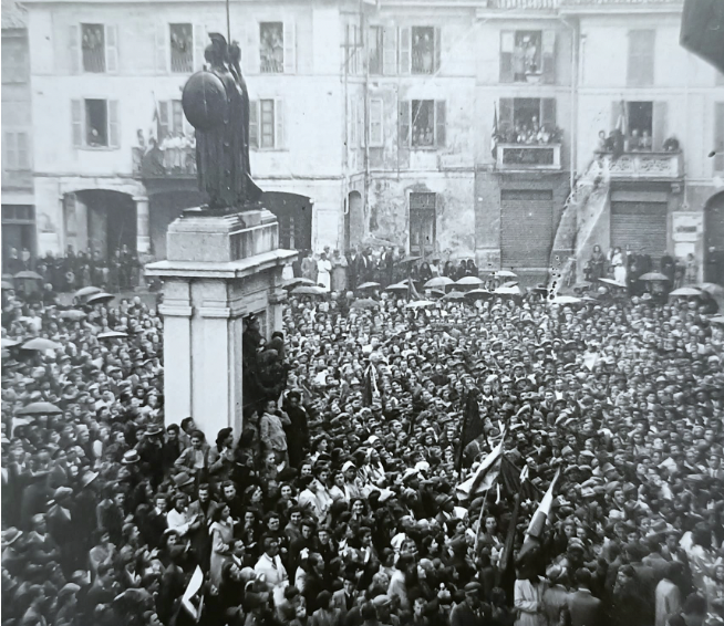 Trecate (Novara) nel giorno del 25 Aprile 1945