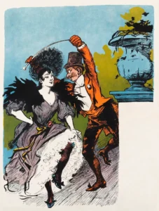 Dancing Poster (1880-1900) print high