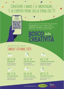 Scopri di più sull'articolo BOSCO DELLA CREATIVITA’, TI ASPETTIAMO SABATO 5 OTTOBRE…