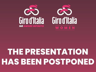 Presentazione del Giro 2025 posticipata