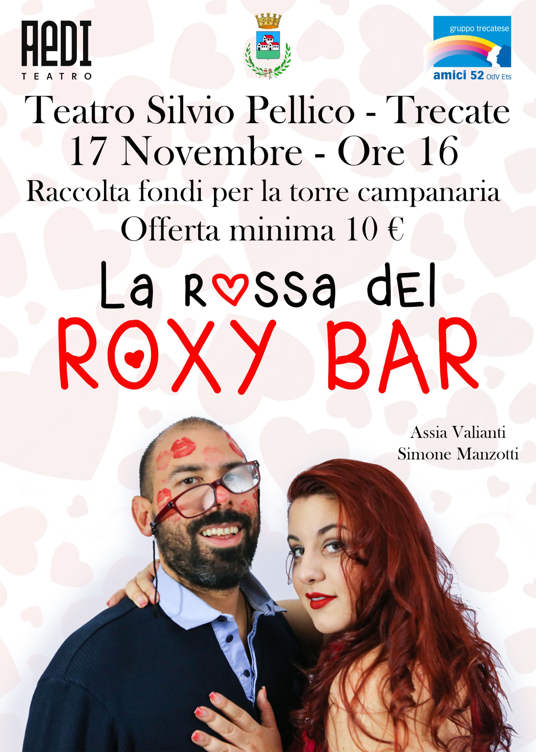 Scopri di più sull'articolo TRECATE – TEATRO SILVIO PELLICO                                    17 NOVEMBRE ORE 16                                                  LA ROSSA DEL ROXY BAR