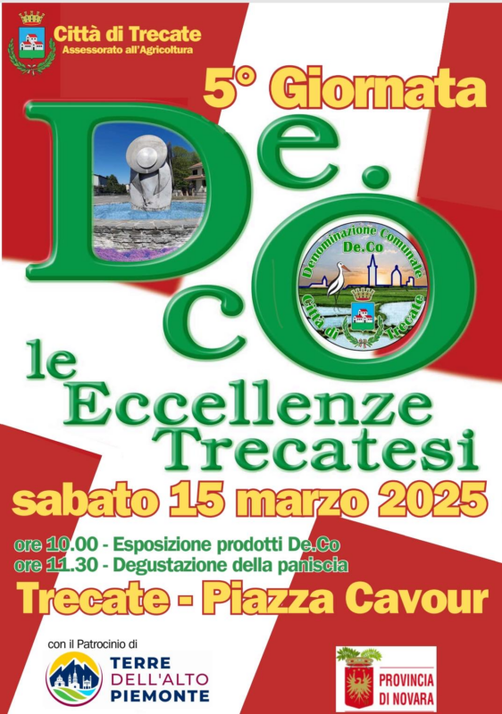 Giornata De.Co.: eccellenze gastronomiche in piazza a Trecate