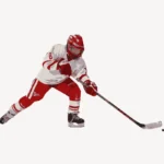 Ice hockey player collage element
