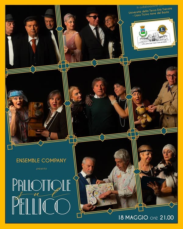 Scopri di più sull'articolo TRECATE-  UTE TEATRO AL SILVIO SILVIO PELLICO – “PALLOTTOLE SUL PELLICO”