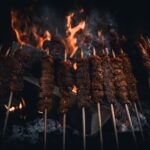 grill fire embers barbecue food 8225405