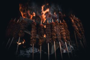 grill fire embers barbecue food 8225405