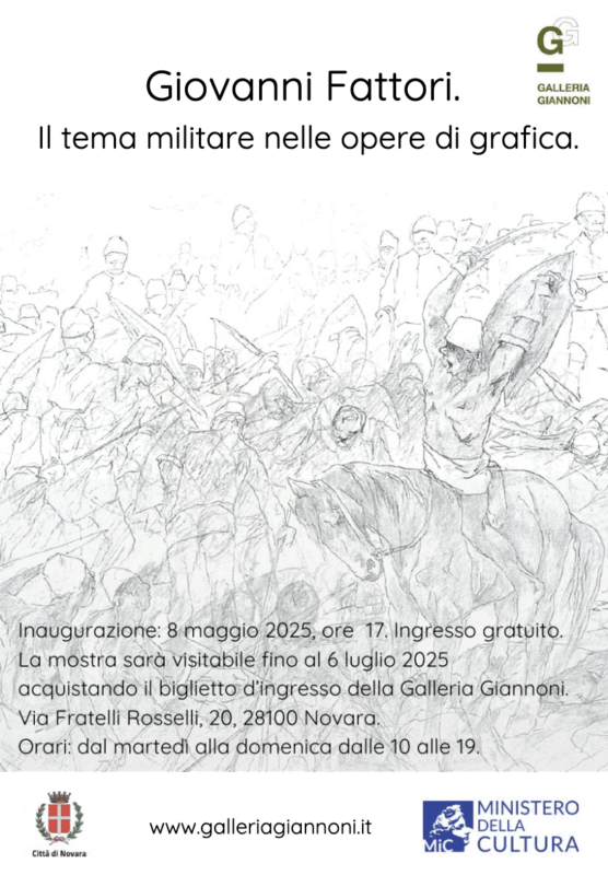 Giovanni Fattori in mostra a Novara: il tema militare nelle opere grafiche