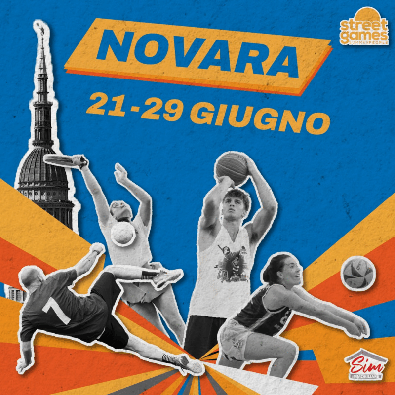 Streetgames 2025: sport e divertimento tornano a Novara