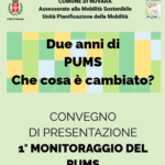 Due anni di PUMS a Novara: più bici, meno CO₂, mobilità per tutti