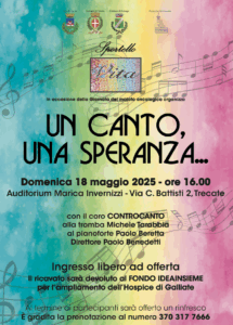 “Un canto, una speranza…”: musica e solidarietà a Trecate