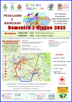 Il 1° giugno torna “Pedaliamo e Mangiamo” tra Trecate, Sozzago e Cerano