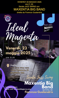 Swing e danza con la Maxentia Big Band a Magenta il 23 maggio