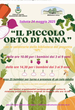Trecate - “Il piccolo orto di Anna”: giochi, letture e merenda in biblioteca