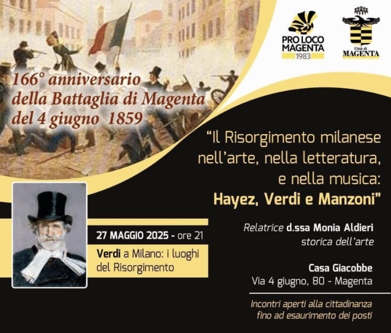 Magenta - Giuseppe Verdi chiude il ciclo sul Risorgimento milanese