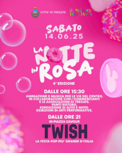 Trecate si tinge di rosa: il 14 giugno torna “La Notte Rosa”