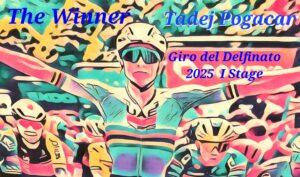 Scopri di più sull'articolo Criterium du Dauphinè 2025 (1) : Pogacar vince e va in Maglia Gialla ! di Federico La Capria