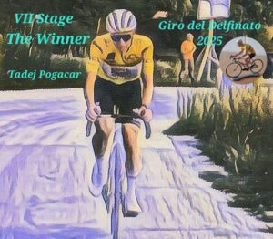 Scopri di più sull'articolo Criterium du Dauphinè 2025 (7) : a Valmeinier Pogacar fa tris ed ipoteca il Delfinato ! di Federico La Capria