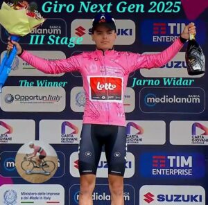 Scopri di più sull'articolo Giro Next Gen 2025 (3) : Widar vince ed indossa la Maglia Rosa ! di Federico La Capria