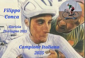 Scopri di più sull'articolo Campionato Italiano di Ciclismo 2025 : Una Storia Incredibile, Filippo Conca è la Nuova Maglia Tricolore ! di Federico La Capria