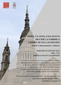 San Gaudenzio, una nuova era per la Fabbrica Lapidea