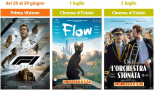 Cinema Teatro Nuovo: film in arrivo a Magenta tra sport (F1), natura (Flow) e musica (L'Orchestra stonata)
