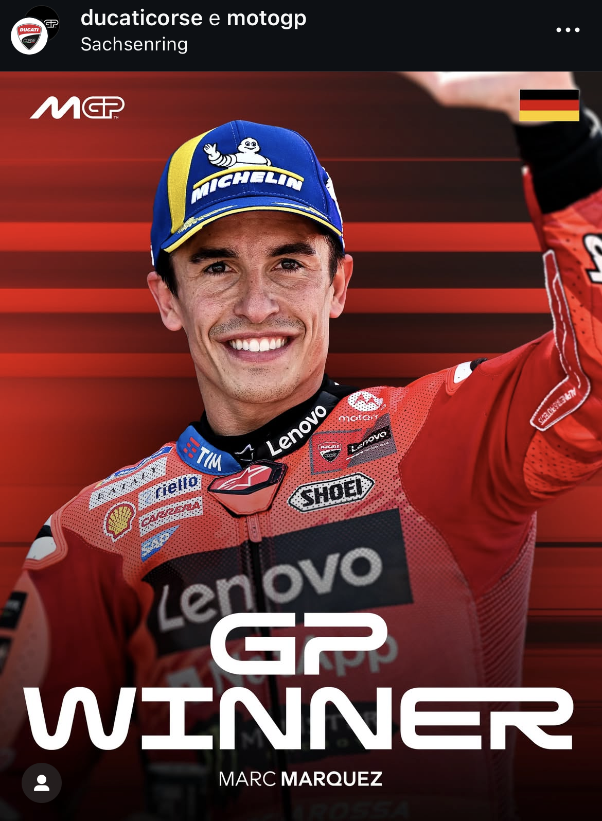 Scopri di più sull'articolo MOTOGP GERMANIA: MARC MARQUEZ DOMINA ANCORA!