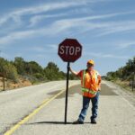 flagman human person traffic 190063 - cantiere