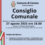consiglio comunale, cerano