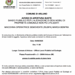 Apertura Buste per la Vendita della Ruspa Benfra ad Arluno