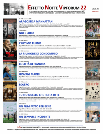 cinema, novara, vipforum, cultura, film, eventi, rassegna, autunno2025, cineforum, arte
