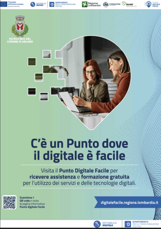 Arluno: sportello “Punto Digitale Facile” per i cittadini - Dal 23 maggio al 31 dicembre 2025