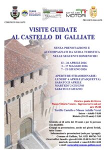 Galliate, tornano le visite guidate al Castello Sforzesco - APRILE E GIUGNO