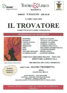 Magenta, lirica e solidarietà: in scena “Il Trovatore” - 9 maggio