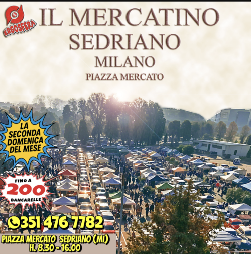 Sedriano - Mercatino delle Pulci: domenica tra curiosità e occasioni - Domenica 10 maggio 2026, dalle 8.30 alle 16.00