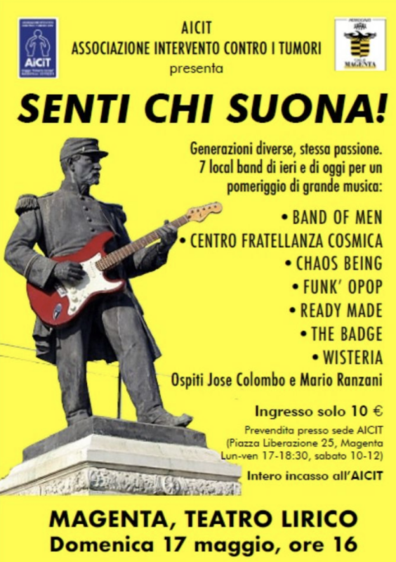 Magenta, “Senti Chi Suona!”: musica e solidarietà al Teatro Lirico per AICIT - Domenica 17 maggio
