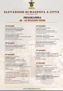 Magenta festeggia l’elevazione a Città con due settimane di eventi 16 -31 maggio